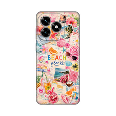 Zastitna ultra tanka (skin) maska / futrola PRINT - Huawei Honor X5c Plus Beach Please.