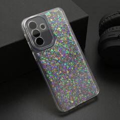 Zastitna maska (futrola) CRYSTAL GLOW - Samsung A576 Galaxy A57 5G srebrna (MS).