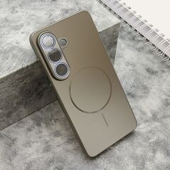 Zastitna maska (futrola) COLOR METAL MagSafe - Samsung S941 Galaxy S26 5G srebrna (MS).