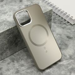 Zastitna maska (futrola) COLOR METAL MagSafe - iPhone 12/12 Pro (6.1) tamno plava (MS).