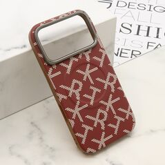 Zastitna maska (futrola) MONOGRAM MagSafe - iPhone 17 Pro crvena (MS).