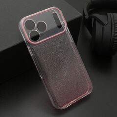 Zastitna maska (futrola) OMBRE GLITTER - iPhone 17 Pro Max (6.9) roze (MS).