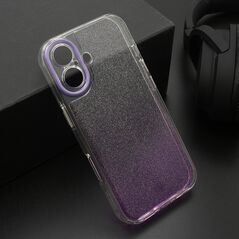 Zastitna maska (futrola) OMBRE GLITTER - iPhone 17 ljubicasta (MS).