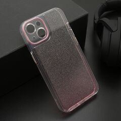 Zastitna maska (futrola) OMBRE GLITTER - iPhone 13 (6.1) roze (MS).