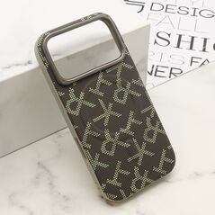 Zastitna maska (futrola) MONOGRAM MagSafe - iPhone 17 Pro siva (MS).