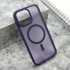 Zastitna maska (futrola) SILKY MAGSAFE mat - iPhone 15 Pro Max (6.7) ljubicasta (MS).