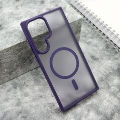 Zastitna maska (futrola) SILKY MAGSAFE mat - Samsung Galaxy S23 Ultra ljubicasta (MS).