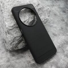 Zastitna silikonska maska (futrola) BRUSHED - Xiaomi Redmi 14C/Redmi A4 crna (MS).