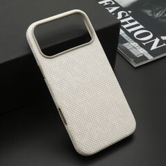 Zastitna maska (futrola) WOVEN TOUCH MagSafe - iPhone 17 Pro Max (6.9) bela (MS).