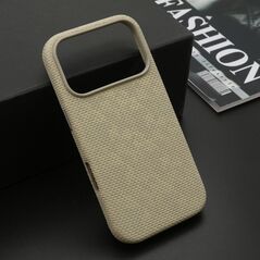 Zastitna maska (futrola) WOVEN TOUCH MagSafe - iPhone 17 Pro siva (MS).