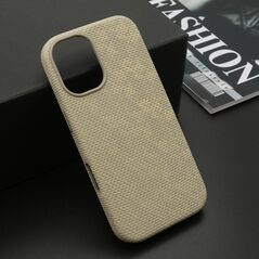 Zastitna maska (futrola) WOVEN TOUCH MagSafe - iPhone 17 siva (MS).