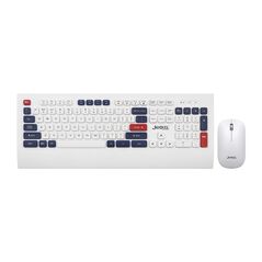 Tastatura bezicna i mis bezicni WS671 belo-plava JEDEL (MS).