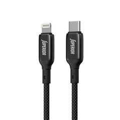 USB data kabl Superior SU-K105 Cink 27W 3A Type C na Lightning 1m crni (MS).