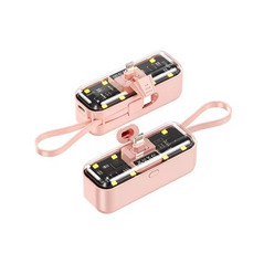 Univerzalna Back Up Baterija prenosiva baterija privezak Oxpower 5000mAh lightning roze.