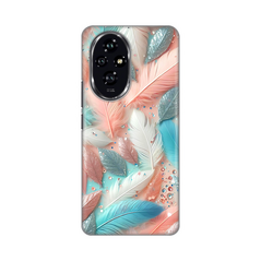 Zastitna silikonska maska (futrola) PRINT - Huawei Honor 200 Pastel Feathers.