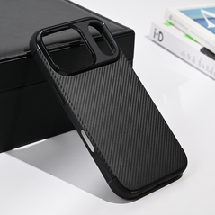 Zastitna maska (futrola) Defender Carbon - iPhone 17 Pro/18 Pro 6.3 crna.