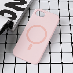Zastitna maska (futrola) Magsafe Pure color - iPhone 16e/17e 6.1 roze.