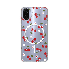 Zastitna maska (futrola) print Magsafe - Samsung A075F Galaxy A07 Cute Cherries.