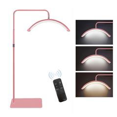 Podna LED lampa Half moon roze.
