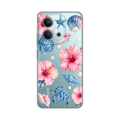Zastitna ultra tanka (skin) maska / futrola PRINT - Xiaomi Redmi 15C 4G Hibiscus Sea.