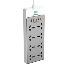 Produzni kabl LDNIO SC4 13-IN-1 8 uticnica 2xPD 2xUSB 1xLightning GaN 65W 2m.