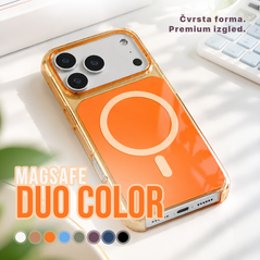Zastitna maska (futrola) Magsafe Duo Color - iPhone 15 6.1 siva.