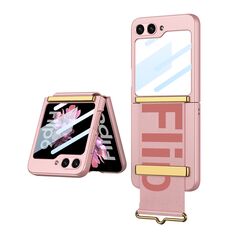 Zastitna maska (futrola) STRAP CASE - Samsung F741B Galaxy Z Flip 6 5G roze (MS).