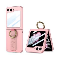 Zastitna maska (futrola) STRAP RING CASE - Samsung F741B Galaxy Z Flip 6 5G roze (MS).