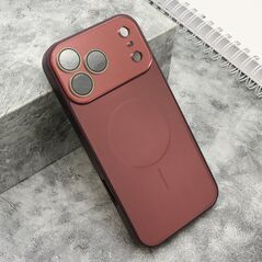 Zastitna maska (futrola) COLOR METAL MagSafe II - iPhone 17 Pro Max (6.9)/iPhone 18 Pro Max (6.9) dark cherry (MS).