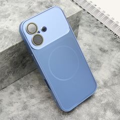 Zastitna maska (futrola) COLOR METAL MagSafe II - iPhone 16 (6.1) svetlo plava (MS).