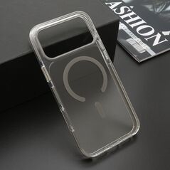Zastitna maska (futrola) COLOR providna MagSafe - iPhone 17 Pro Max (6.9)/iPhone 18 Pro Max (6.9) siva (MS).