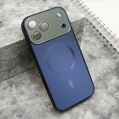 Zastitna maska (futrola) COLOR METAL Magsafe - iPhone 17 Pro Max (6.9)/iPhone 18 Pro Max (6.9) crna (small camera) (MS).