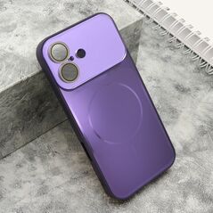 Zastitna maska (futrola) COLOR METAL MagSafe II - iPhone 16 (6.1) ljubicasta (MS).
