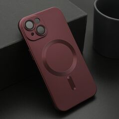 Zastitna maska (futrola) ELEGANT MAGSAFE - iPhone 15 cherry red (MS).