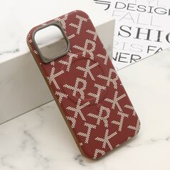 Zastitna maska (futrola) MONOGRAM MagSafe - iPhone 15 crvena (MS).