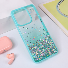 Zastitna maska (futrola) okvir Glitter - Xiaomi Redmi Note 13 4G mint.