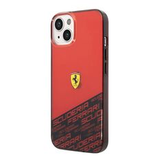 Zastitna maska (futrola) FERRARI Scuderia print - Iphone 14 crvena Full ORG (FEHCP14SUBOR) (MS).