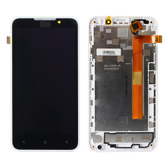 LCD displej (ekran) - HTC Desire 316/Desire 516+touch screen crni+beli okvir high CHA.