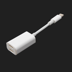 Adapter - slusalice i punjenje IP-8 iPhone lightning beli.