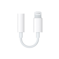 Adapter iPhone lightning na 3.5mm HQ - slusalice beli.