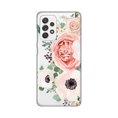 Zastitna ultra tanka (skin) maska / futrola PRINT - Samsung A525 Galaxy A52 4G/A526 Galaxy A52 5G/A528B Galaxy A52s 5G Luxury Pink Flowers.