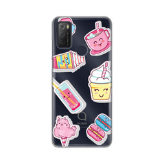 Zastitna ultra tanka (skin) maska / futrola PRINT - Alcatel 1S (2021)/3L (2021)/A1 Alpha 21 Ice cream.