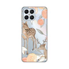 Zastitna ultra tanka (skin) maska / futrola PRINT - Huawei Honor X8 Flower Deer.