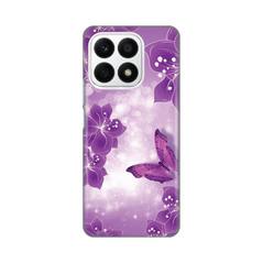 Zastitna silikonska maska (futrola) PRINT - Huawei Honor X8a Butterfly And Flowers.