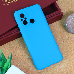 Zastitna maska (futrola) Teracell Giulietta - Xiaomi Redmi 12C mat svetlo plava.