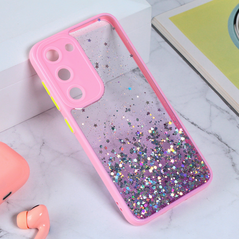 Zastitna maska (futrola) okvir Glitter - Samsung S911B Galaxy S23 roze.