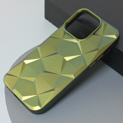 Zastitna maska (futrola) Shiny Diamond - iPhone 15 Pro Max 6.7 maslinasto zelena.