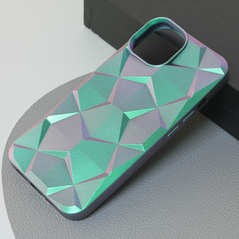 Zastitna maska (futrola) Shiny Diamond - iPhone 15 zelena.
