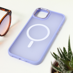 Zastitna maska (futrola) Magsafe colorful - iPhone 15 Plus lila.