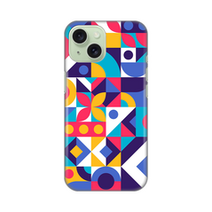 Zastitna ultra tanka (skin) maska / futrola PRINT - iPhone 15 Colorful Mosaic.